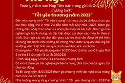 BÀI VIẾT VỀ CHƯƠNG TRÌNH TẾT YÊU THƯƠNG XUÂN QUÝ MÃO 2023