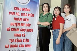 KHÁM SỨC KHỎE ĐỊNH KỲ CHO CBGVNV NĂM HỌC 2023-2024