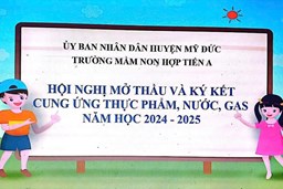 HỘI NGHỊ  MỞ THẦU VÀ KÝ KẾT CUNG ỨNG THỰC PHẨM, NƯỚC, GAS  NĂM HỌC 2024 – 2025